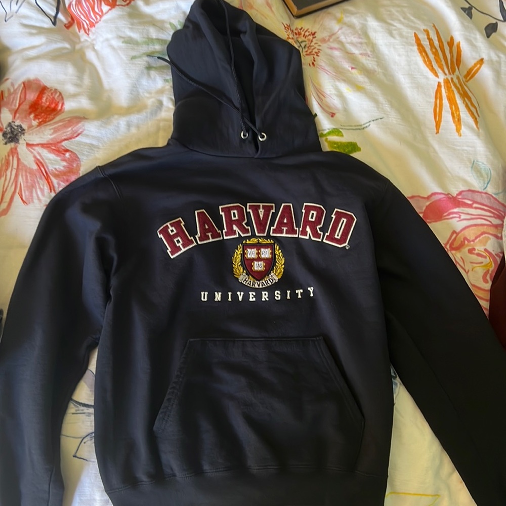 Navy blue Harvard university sweatshirt hoodie
